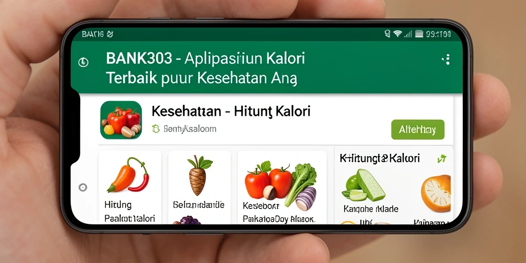 Antarmuka intuitif BANK303 untuk penghitungan kalori.