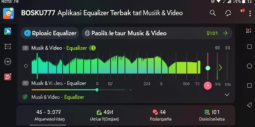 Tampilan antarmuka BOSKU777 dengan fitur Equalizer yang lengkap.