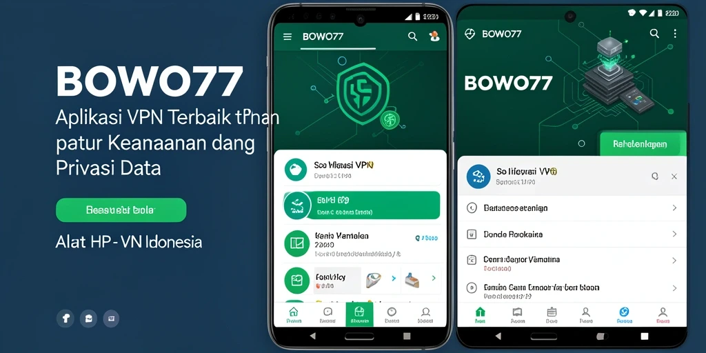 Antarmuka BOWO77 yang user-friendly dengan fungsi VPN yang lengkap.